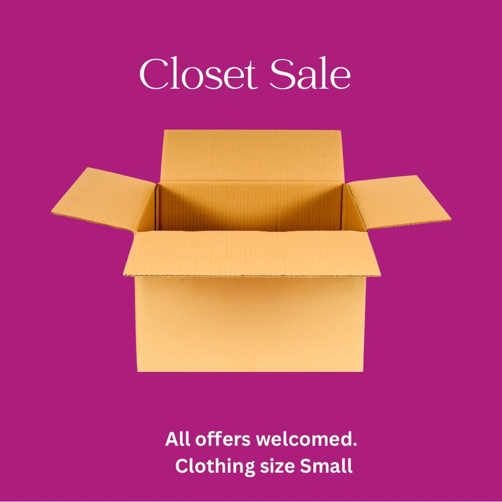 Getting rid of a bunch of my clothes. Consider this a mystery box.